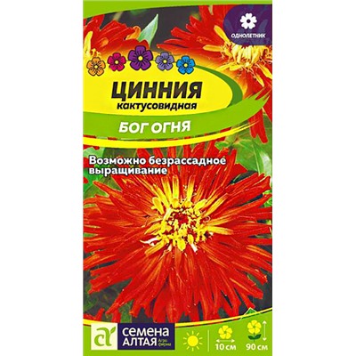 Семена Цинния кактусовидная Бог огня, арт.: 10643