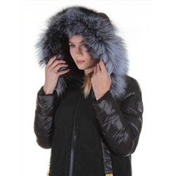 8186 Пальто женское с натуральным мехом Jarius