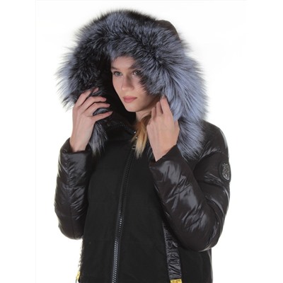 8186 Пальто женское с натуральным мехом Jarius