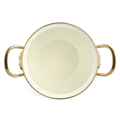 КАСТРЮЛЯ ЭМАЛИРОВАННАЯ AGNESS СО СТЕКЛЯННОЙ КРЫШКОЙ СЕРИЯ "CELEBRATION", 2.0 Л, 18*11 СМ