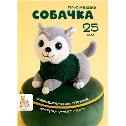 Мягкая плюшевая игрушка Собака 25 см, музыкальная