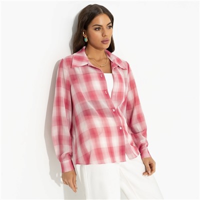 Рубашка свободного кроя, Цветущее очарование (яркая)