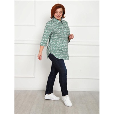 Рубашка Дактиль зелёный ИвК