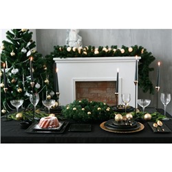 Блюдо для подачи Magistro Pietra lunare, d=22 см, фарфор, чёрное