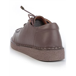 01-D7583-6 BROWN Ботинки демисезонные женские (натуральная кожа)