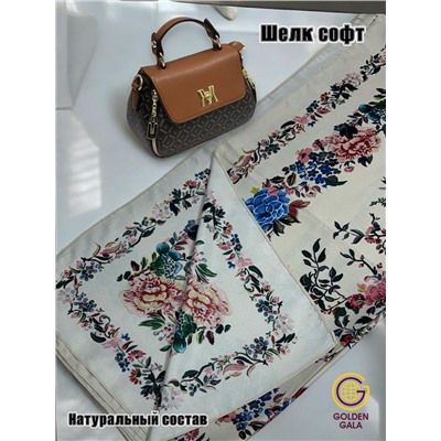 Платок шелковый большой "Парижанка" Арт 2428/36