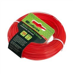 Леска строительная, 100 м, D 1 мм, цвет оранжевый Сибртех