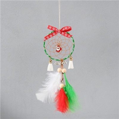 Ловец снов амулет «Рождественский олень», с бубенцами, 9×23 см