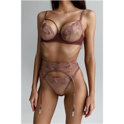 1366 КОРИЧНЕВЫЙ КОМПЛЕКТ БЕЛЬЯ01119151778