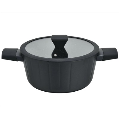 819-014 Кастрюля 6,2л с крышкой 28см VERTICAL в под.уп.(х4)Алюминий