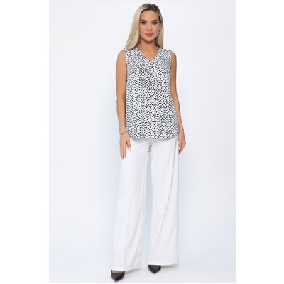 Блуза Данита (черно-белая) Б13778-16М