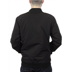 EM25056-2 BLACK Куртка-бомбер мужская демисезонная (100 гр. синтепон)