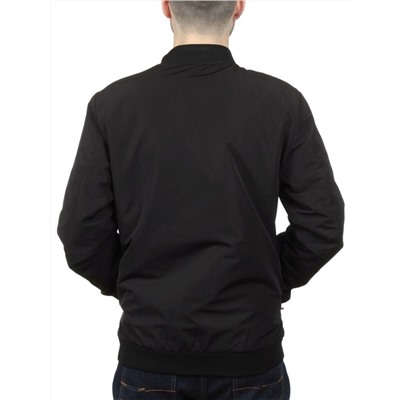 EM25056-2 BLACK Куртка-бомбер мужская демисезонная (100 гр. синтепон)