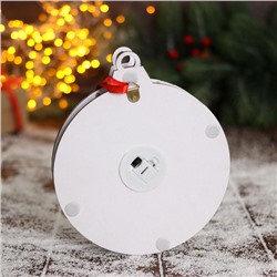 Ёлочная игрушка «Новогодний шар с Дедом Морозом» 15×15 см