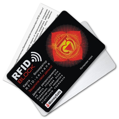 RF043 Защитная RFID-карта Муладхара чакра, металл