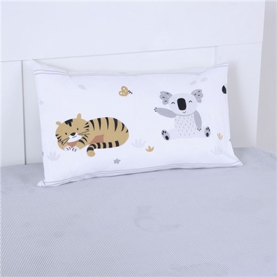 Детское постельное бельё "Крошка Я" Funny Zoo 112*143 см, 60*120+20 см, 40*60 см, бязь 125 г/м2, хл 100%
