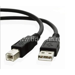 Кабель VS USB 2.0 A-->B 3 м черный