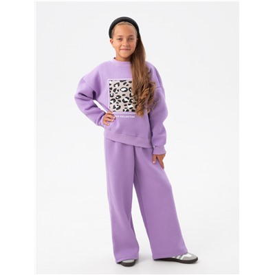 Костюм "Пятнышки" детский девочка сиреневый