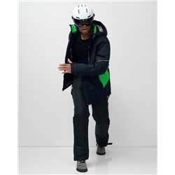 Горнолыжный костюм мужской зимний зеленого цвета 07715Z