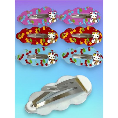 Набор детских зажимов для волос "Тик-так" 6 шт ТК5 тип 2