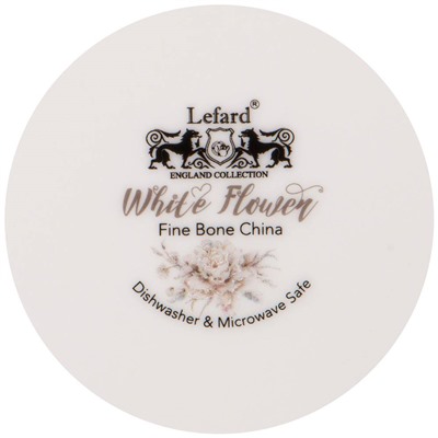 НАБОР ТАРЕЛОК ЗАКУСОЧНЫХ LEFARD "WHITE FLOWER" 2 ШТ. 20,5 СМ (КОР=16НАБ.)