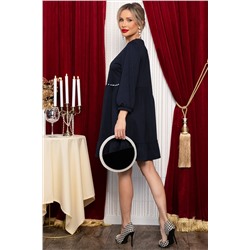 Платье бохо трикотажное Млада (темно-синее) П14411-8М