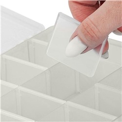 Органайзер для мелочей Keeplex Fiori с разделителями L 20х20х4,5 см KL401610048 белое облако