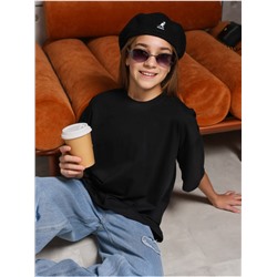 Футболка "Базовая" Черный Девочка