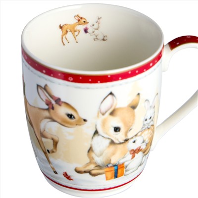 КРУЖКА LEFARD "С НОВЫМ ГОДОМ!" 300 МЛ КРАСНАЯ (КОР=36ШТ.)