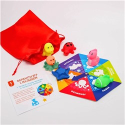 Детское развивающее лото Крошка Я «Африка, Морские жители», изучение животных, МИКС