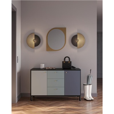 Зеркало настенное Halver, 79,5х51,8 см, золотое