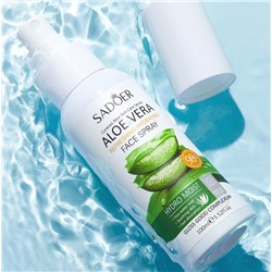 Освежающий увлажняющий спрей для лица и тела с Алоэ Вера Sadoer, 100 мл.