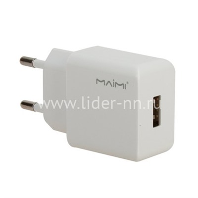 СЗУ 1 USB выход (2400mAh/5V) MAIMI C85 (белый)