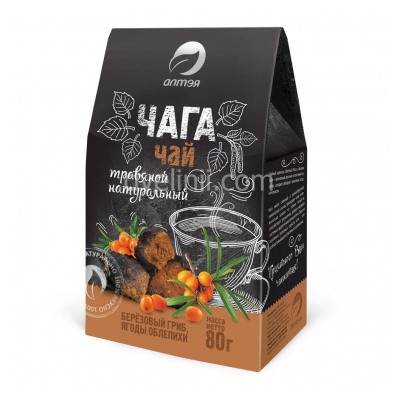 Фиточай Чага с облепихой, 80 г