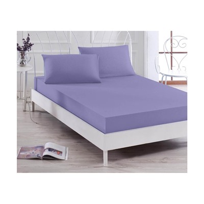 1 сп. 100x200 см. Простынь на Резинке с Наволочкой Paint D.Boya UltraViolet
