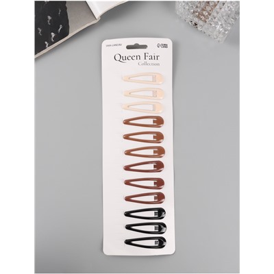 Невидимки для волос «Стиль», набор 12 шт., грация, 5 см, МИКС