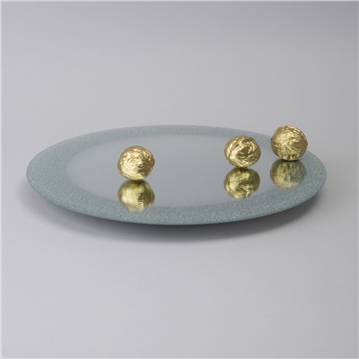 ТОРТОВНИЦА ВРАЩАЮЩАЯСЯ "SILVER MIRROR" 30 СМ