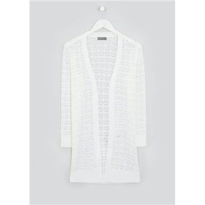 Papaya Petite Pointelle Cardigan