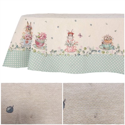 Outlet Зайки сладкоежки Скатерть овал 165х220 см 2311534