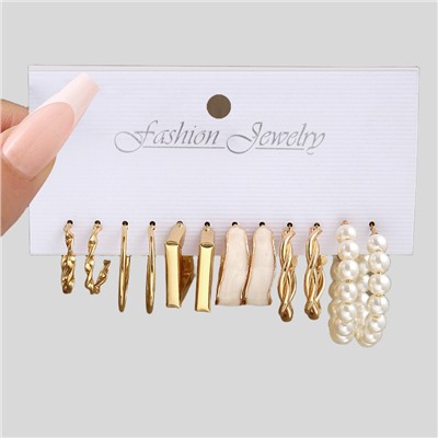 Набор сережек 6 пар (А2-11-53)