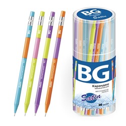 Карандаш механический BG "Satin", 0,5мм, HB, ассорти