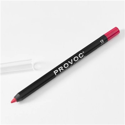 Provoc Гелевый карандаш-подводка для губ водостойкий / Semi Permanent Gel Eye Liner Filler №13 Delicious, розово-малиновый