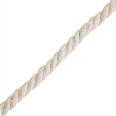 Веревка х/б, D 12 мм, L 11 м, крученая, 299 кгс Сибртех