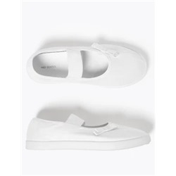 Kids' Slip-On Mary Jane Plimsolls (7 Small - 4 Large)