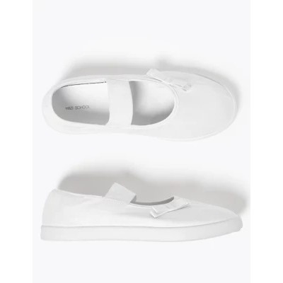 Kids' Slip-On Mary Jane Plimsolls (7 Small - 4 Large)