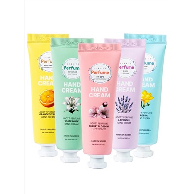 Jigott Набор парфюмированных кремов для рук / Perfume Assorted Hand Cream Set Of 5, 50 мл x 5