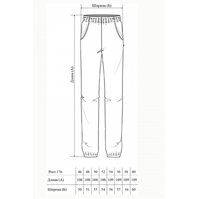 Брюки мужские 22-425M17-WB черный