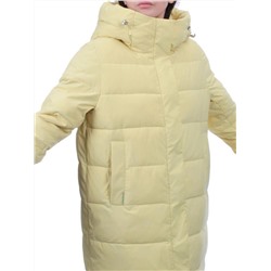 56181 YELLOW Пальто зимнее женское (холлофайбер 150 гр.)