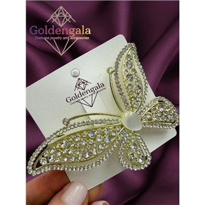 Заколка автомат для волос со стразами «Блеск элегантности» 3 штуки ЭЛЗ16/02