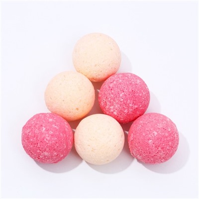 Бомбочки для ванны «Пряных радостей в Новом году», аромат пряный глинтвейн, 6×20 г, Чистое счастье